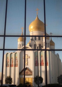 reflection of Holy Virgin Cathedral "Joy of All Who Sorrow"